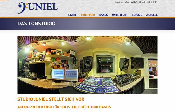 Vorschau von juniel.de, Studio Juniel - Audioproduktionen