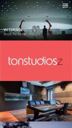 Vorschau der mobilen Webseite www.tonstudiosz.com, Tonstudios Z AG