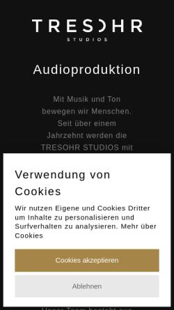 Vorschau der mobilen Webseite www.tresohr.de, Tresohr
