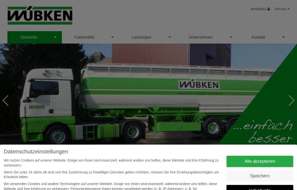 Vorschau von www.wuebken.de, Wübken GmbH & Co.KG