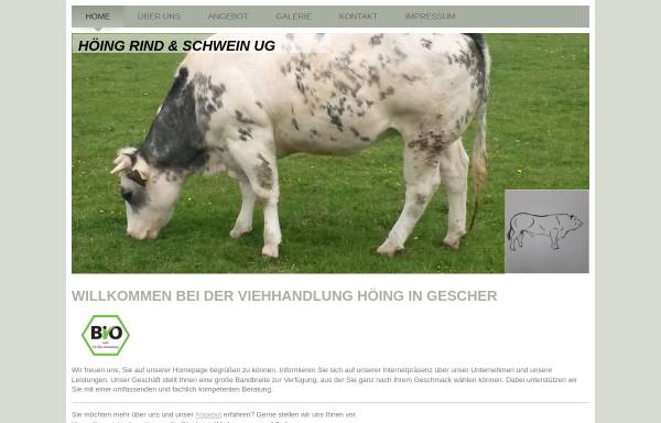 Vorschau von www.rind-und-schwein.de, Viehhandlung Antonius Höing