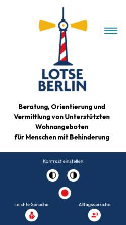 Vorschau der mobilen Webseite www.lotse-berlin.de, Lotze Berlin