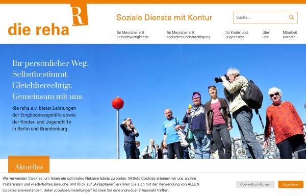 Vorschau von www.verein-die-reha.de, Die Reha - Wohnen und Freizeit