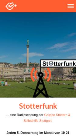 Vorschau der mobilen Webseite www.stotterfunk.de, Stotterfunk