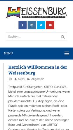Vorschau der mobilen Webseite www.zentrum-weissenburg.de, Weissenburg - schwul/lesbisches Zentrum