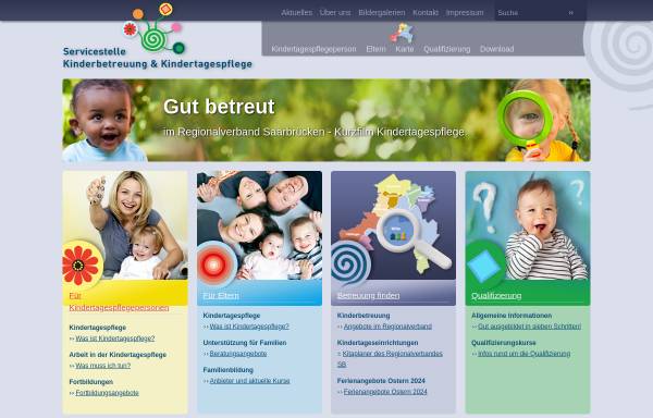 Vorschau von www.kinderbetreuungsboerse-saarbruecken.de, Kinderbetreuungsbörse