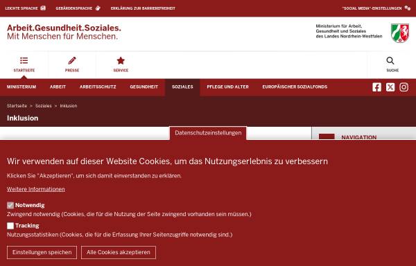 Vorschau von www.lebenmitbehinderungen.nrw.de, Leben mit Behinderungen in NRW