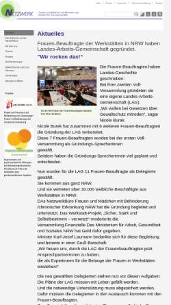Vorschau der mobilen Webseite www.netzwerk-nrw.de, Netzwerk Frauen und Mädchen mit Behinderung NRW