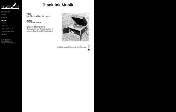 Vorschau von www.blackink.de, Black Ink Label