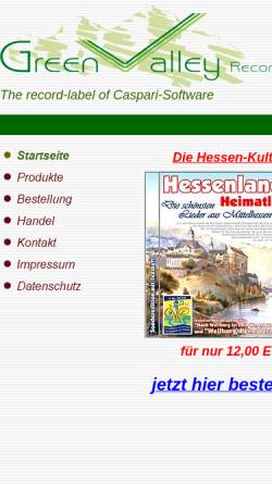 Vorschau der mobilen Webseite www.green-valley.de, Green-Valley-Records