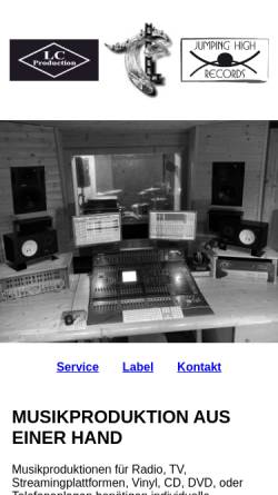 Vorschau der mobilen Webseite www.lakechurch-production.de, L.C-Production