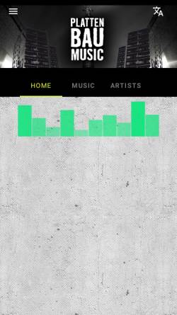 Vorschau der mobilen Webseite www.plattenbau-music.de, Plattenbau-Music