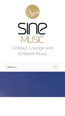 Vorschau der mobilen Webseite www.sine-music.com, Sine Music