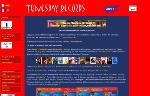 Vorschau von www.tunesdayrecords.de, Tunesday Records