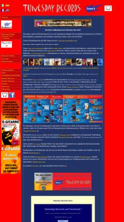 Vorschau der mobilen Webseite www.tunesdayrecords.de, Tunesday Records