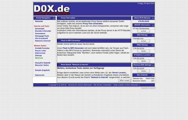 Vorschau von www.d0x.de, D0X.de