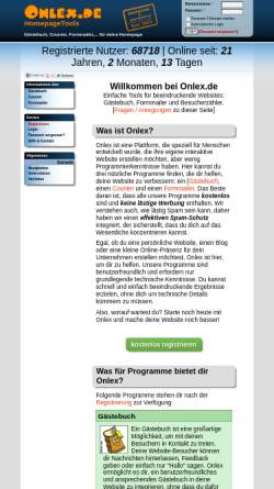 Vorschau der mobilen Webseite www.onlex.de, Onlex.de