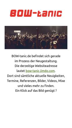 Vorschau der mobilen Webseite www.bow-tanic.de, Bow-Tanic