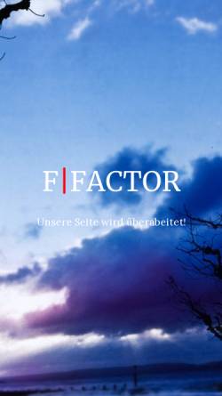 Vorschau der mobilen Webseite www.f-factor.de, F-Factor