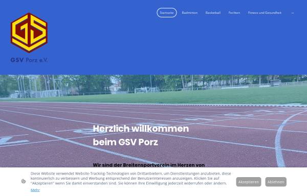 Vorschau von www.gsv-porz.de, Gymnasial-Sportverein Porz e.V. (GSV Porz)