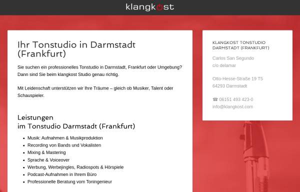 Vorschau von www.klangkost.com, Klangkost