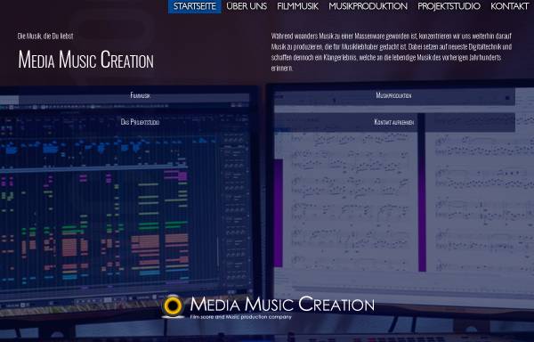 Vorschau von www.mediamusiccreation.com, Media Music Creation