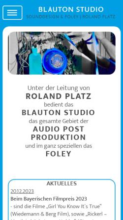 Vorschau der mobilen Webseite www.roland-platz.de, Platz, Roland , (D)50935 Köln