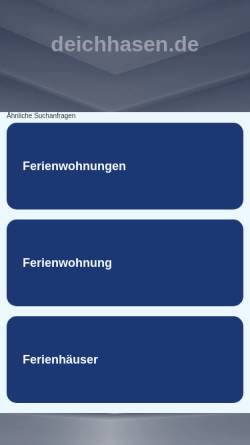 Vorschau der mobilen Webseite deichhasen.de, Deichhasen