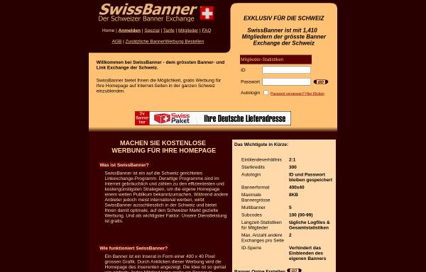 Vorschau von www.swissbanner.net, SwissBanner Link Exchange