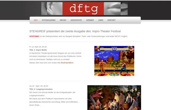 Vorschau von www.dftg.ch, Deutschfreiburgische Theatergruppe (DFTG)