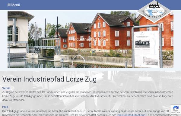 Vorschau von www.industriepfad-lorze.ch, Industriepfad Lorze