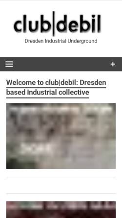 Vorschau der mobilen Webseite club-debil.com, debil - Magazin für LightKultur