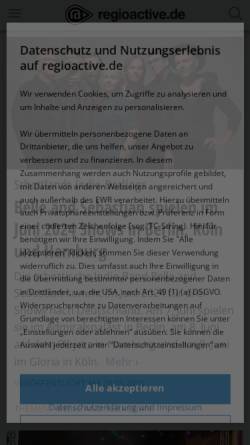 Vorschau der mobilen Webseite www.regioactive.de, regioactive.de