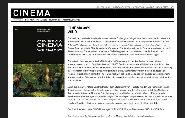 Vorschau von www.cinemabuch.ch, Cinema - Das Schweizer Filmjahrbuch