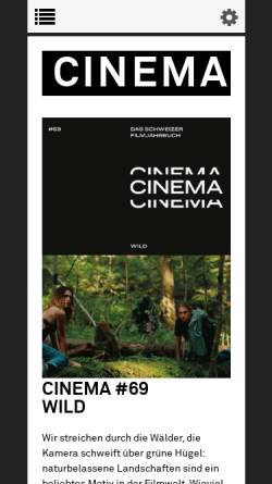 Vorschau der mobilen Webseite www.cinemabuch.ch, Cinema - Das Schweizer Filmjahrbuch