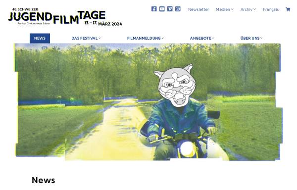 Vorschau von www.jugendfilmtage.ch, Schweizer Jugendfilmtage