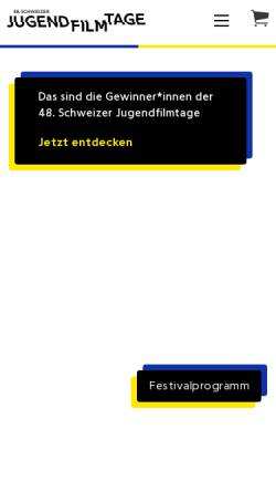 Vorschau der mobilen Webseite www.jugendfilmtage.ch, Schweizer Jugendfilmtage