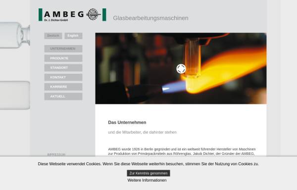 Vorschau von www.ambeg.de, AMBEG Dr. J. Dichter GmbH