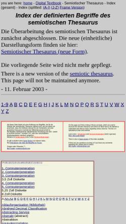Vorschau der mobilen Webseite www.ib.hu-berlin.de, Semiotischer Thesaurus