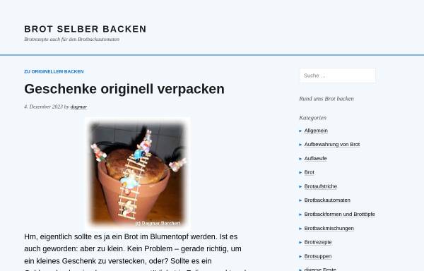 Vorschau von www.selber-backen.de, Backen mit Dagmar Borchert