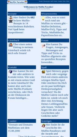 Vorschau der mobilen Webseite www.muffin-paradies.de, ElkJoes Muffin Paradies