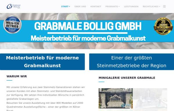 Vorschau von www.grabmale-bollig.de, Grabmale Bollig GmbH