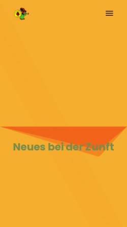 Vorschau der mobilen Webseite www.forlebuzzel.de, Forlebuzzel Zunft Hambrücken 1986 e.V.