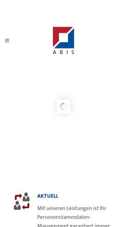 Vorschau der mobilen Webseite www.abis-online.de, Abis GmbH