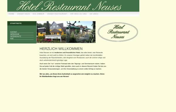 Vorschau von www.hotel-neuses.de, Hotel und Restaurant Neuses