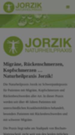 Vorschau der mobilen Webseite migraene-naturheilpraxis.de, Gabriele Jorzik, Heilpraktikerin