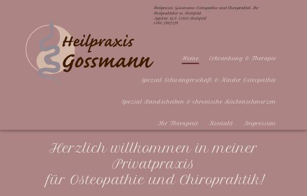 Christoph Gossmann, Heilpraktiker