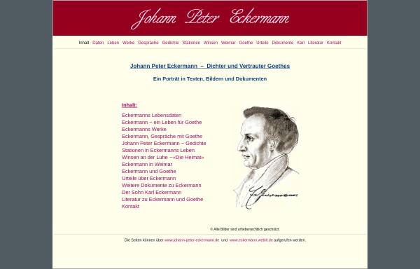 Vorschau von www.eckermann.weblit.de, Johann Peter Eckermann