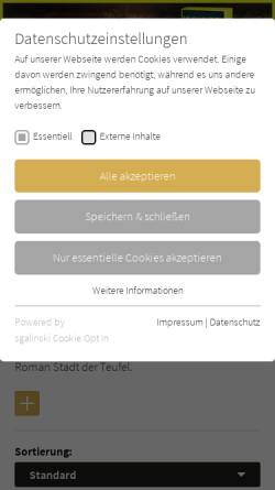 Vorschau der mobilen Webseite www.krimi-couch.de, James Ellroy