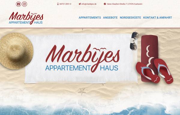 Vorschau von www.marbijes.de, Appartementhaus Marbijes